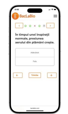 Captură BacLaBio pe telefon
